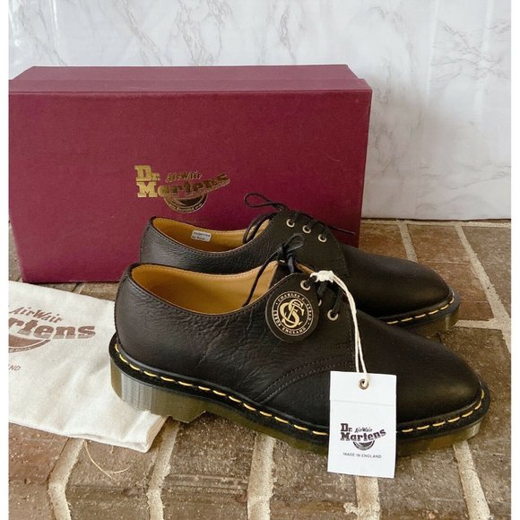 Dr. Martens Shoes - Dr. Martens 1461 Made In England Oxford 26851001 Classic Oil Leather Black US 8